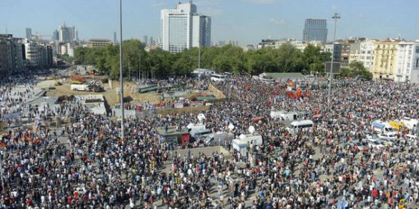 Panoramic view of Gezi Park
